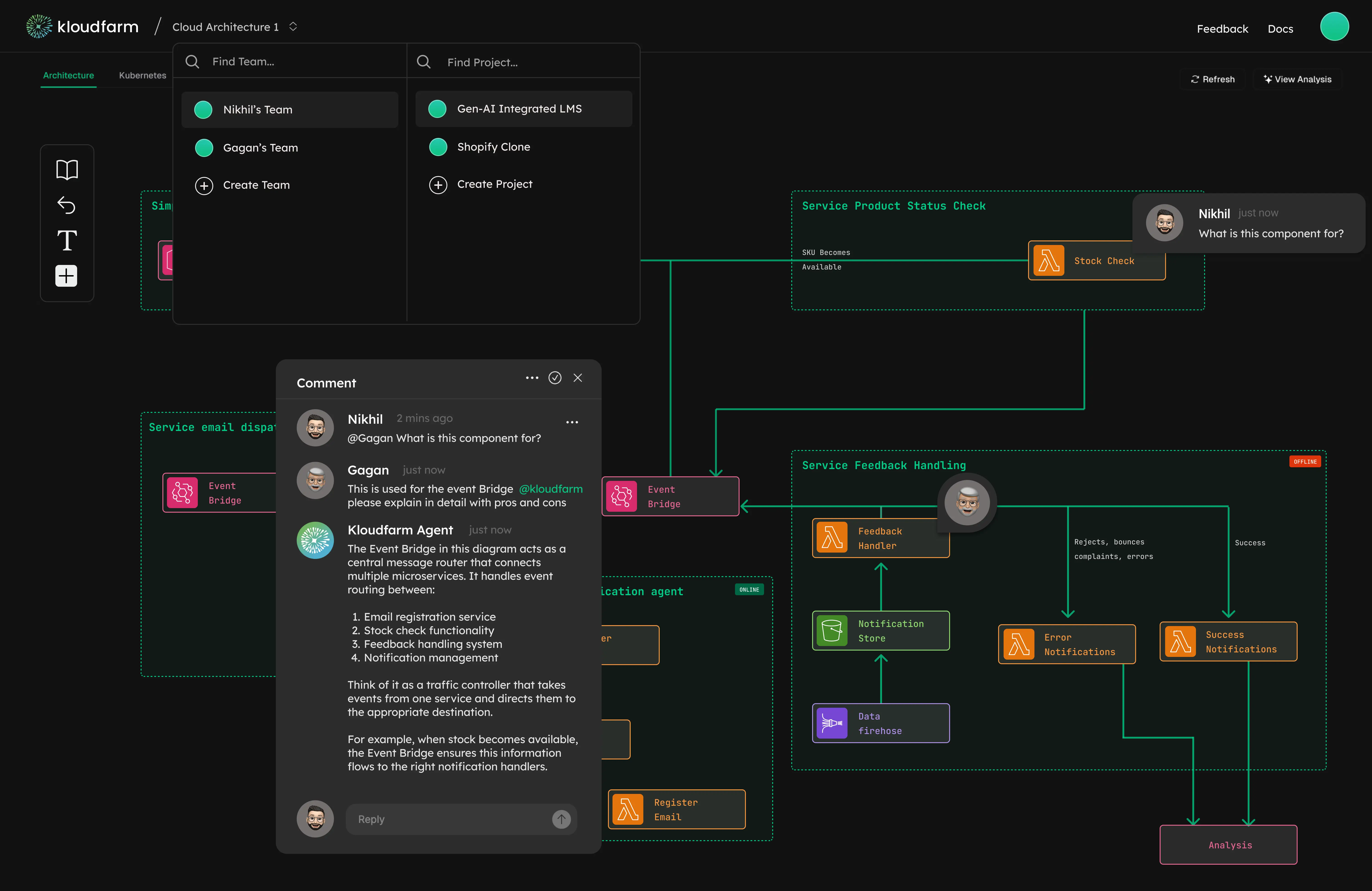 Product Console Screenshot